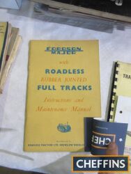 A 1955 Fordson Major Roadless crawler instruction and maintenance manual