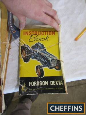 1960 Fordson Dexta instruction book, complete with lubrication chart