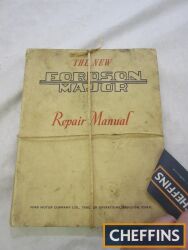 Rare 245-page Fordson Major repair manual, complete with Fordson Major instruction manual