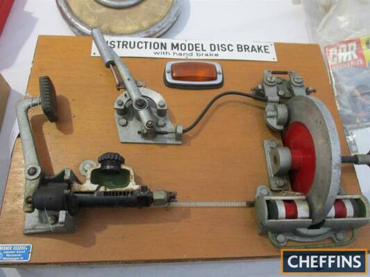Disc brake demonstration model by Werner Degener ex Cologne University