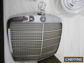 Mercedes-Benz 300SEL radiator grille c/w rare enamel badge and emblem
