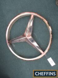 Mercedes-Benz, a formed plastic emblem, 27ins dia' ex-Wimbledon sponsorship display