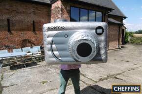 Sony advertising inflatable camera together with another