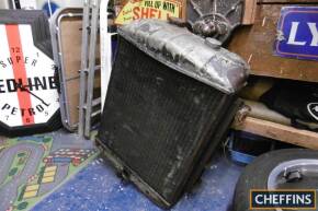 Large vintage commercial vehicle radiator