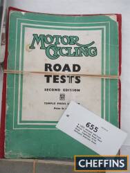 A 1953 second edition Motor Cycling Road Test Book, together with Enfield engines book