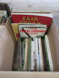 Box of assorted books of steam and general vehicles