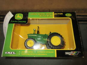 John Deere 4020 tractor with AFWD 1:32 ERTL Britains (new and in box), together with Dinky Supertoys Bedford truck, Universal Hobbies, Country Collection, Claas Ares 657 ATZ 1:32 die cast model (new and in box)