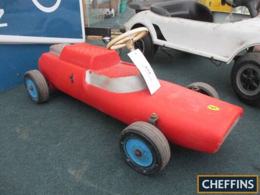 Ferrari F1 style childs ride-on car by Tri-ang