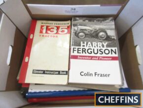 Box of 8no. Massey Ferguson books and workshop manuals