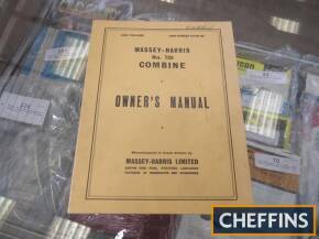 Owners manual for a Massey Harris 726 combine