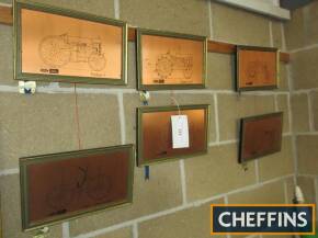 6no. Fordson coppercraft etchings