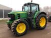 John Deere 7530 Tractor c/w Power Quad, 50k & air brakes Reg. No. PX08 CXJ