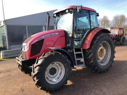 Zetor Forterra 135 Tractor c/w registration documents Reg. No. AU11 CGZ