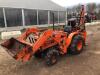 Kubota B8200 4wd Tractor c/w Kubota BF300-A loader & bucket, Kubota KMX 180 back arm digger in office Hours: 255-8